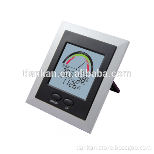 Thermo-hygrometer with clock